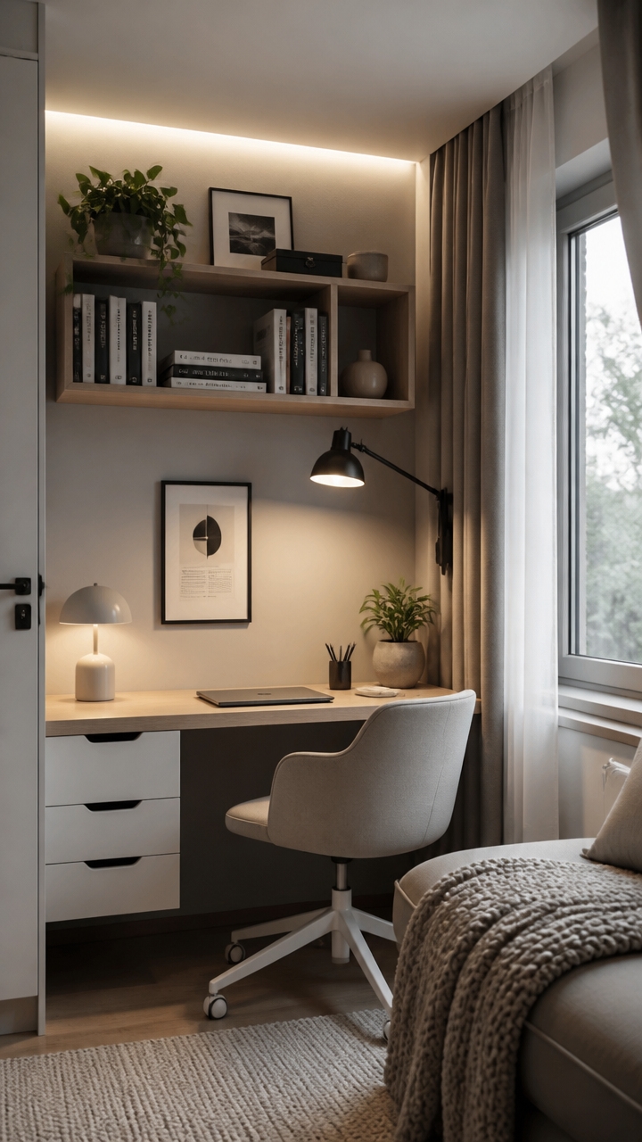 layered lighting enhances small spaces