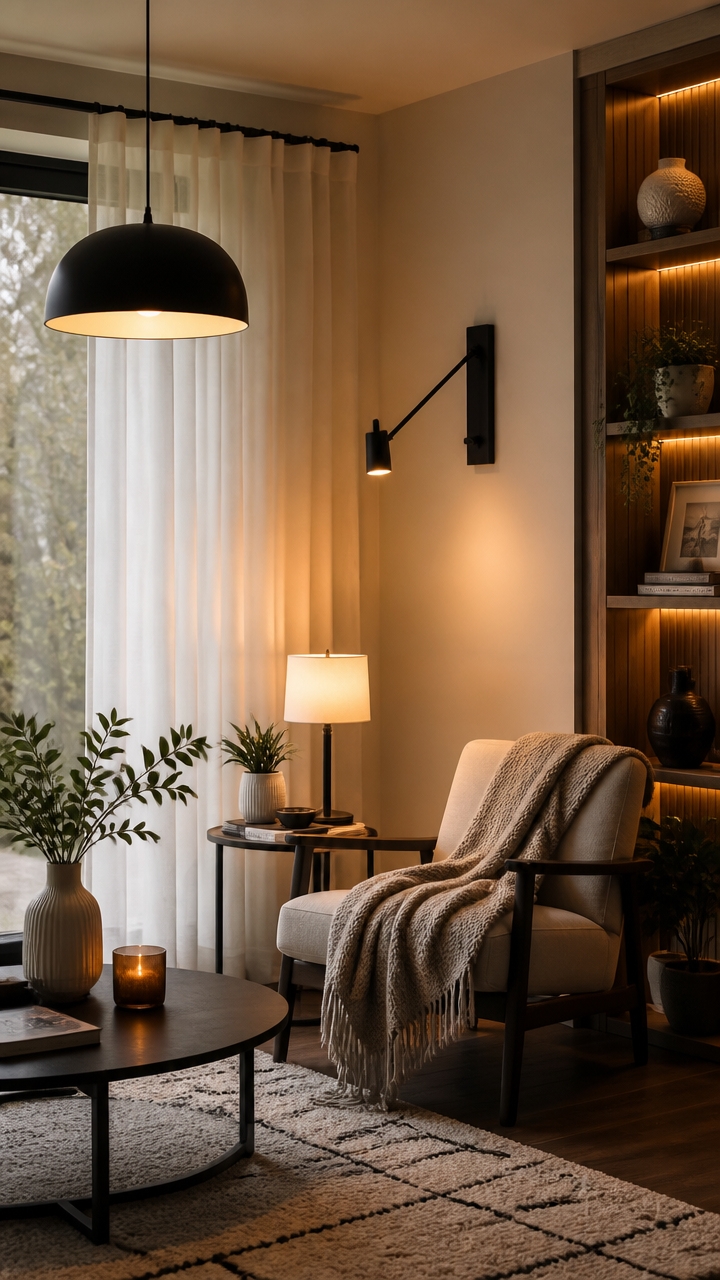 layered lighting for ambiance