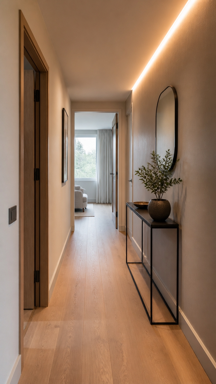layered reflective lighting design