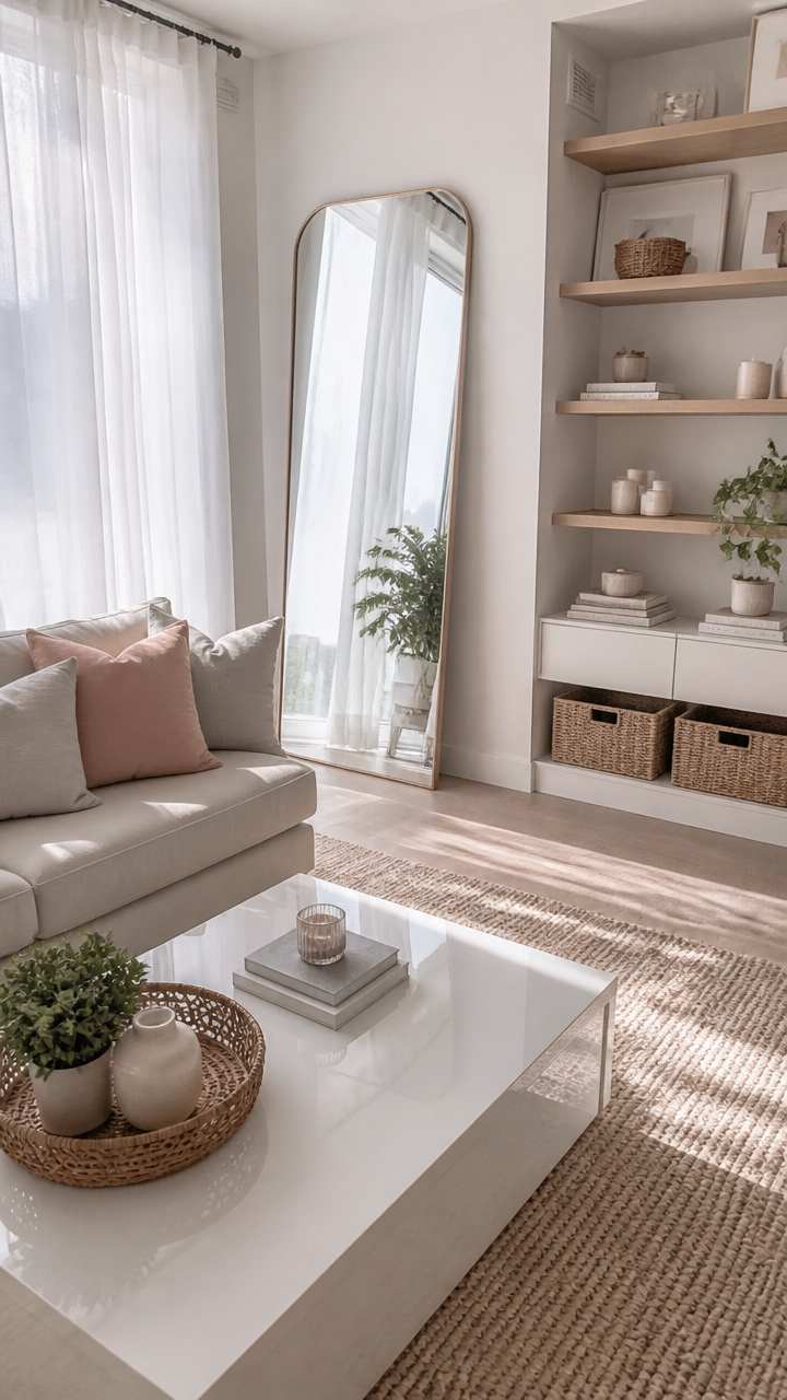 light colors reflective surfaces