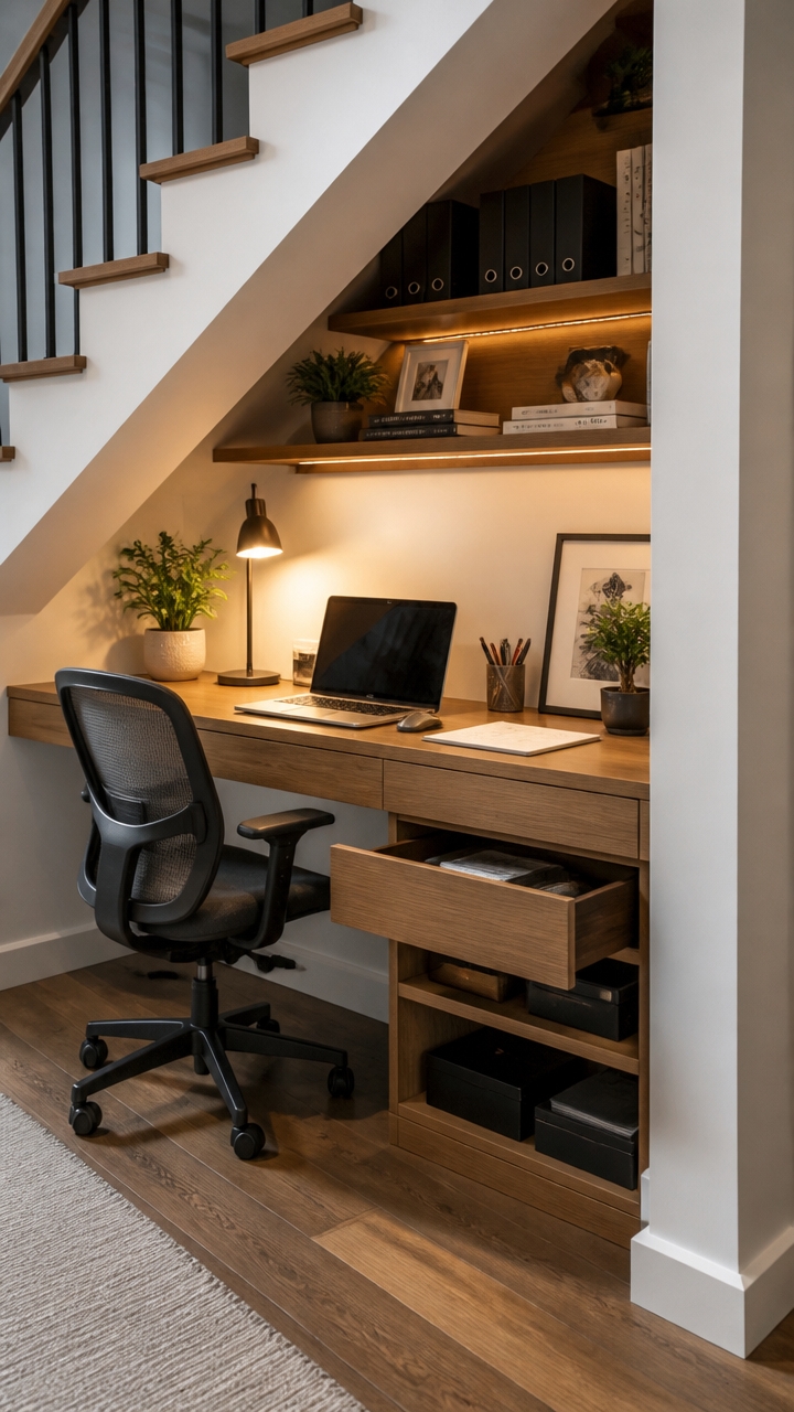maximize hidden staircase space