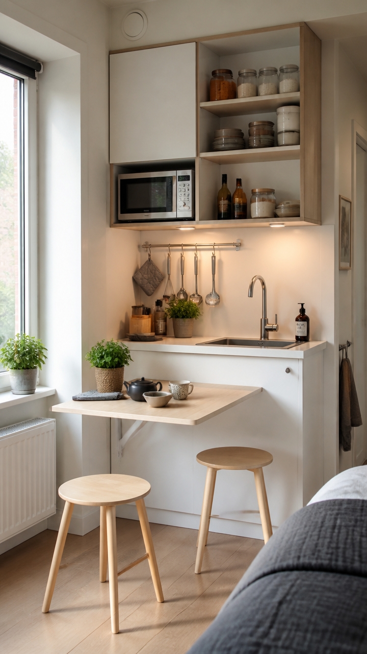 maximize small corner spaces