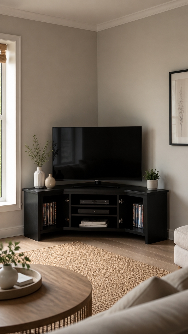 maximize space with corner stands