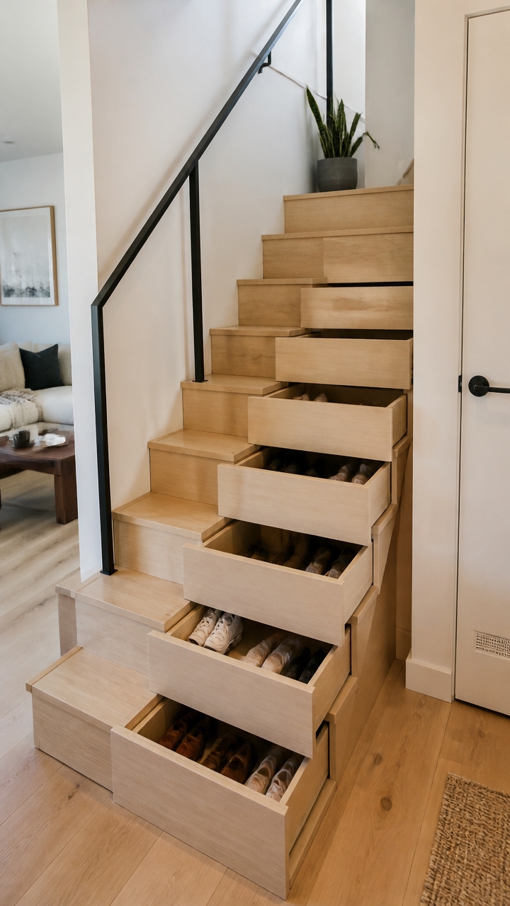 maximize space with stairs