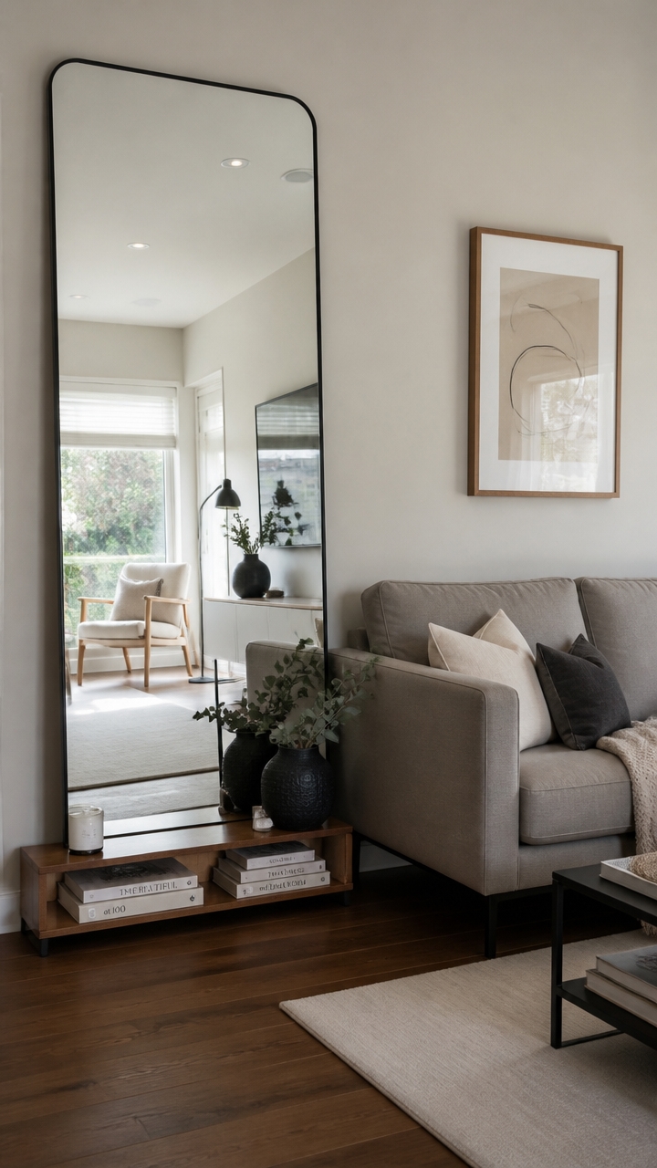 mirrors enhance small spaces
