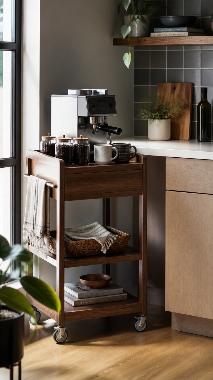 mobile organized coffee station