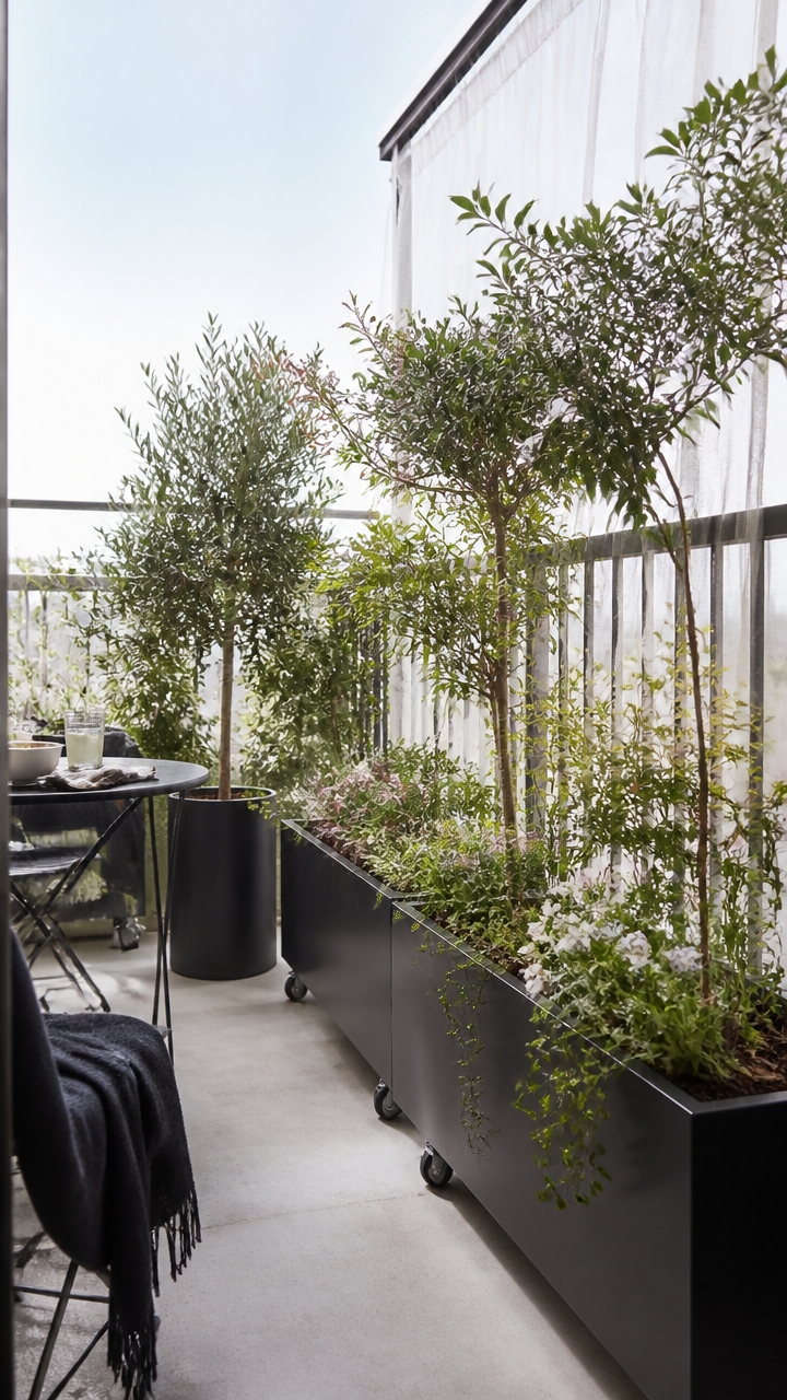 movable durable outdoor planters