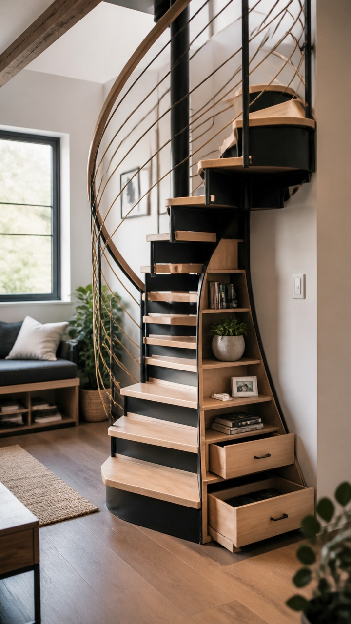 open airy staircase designs