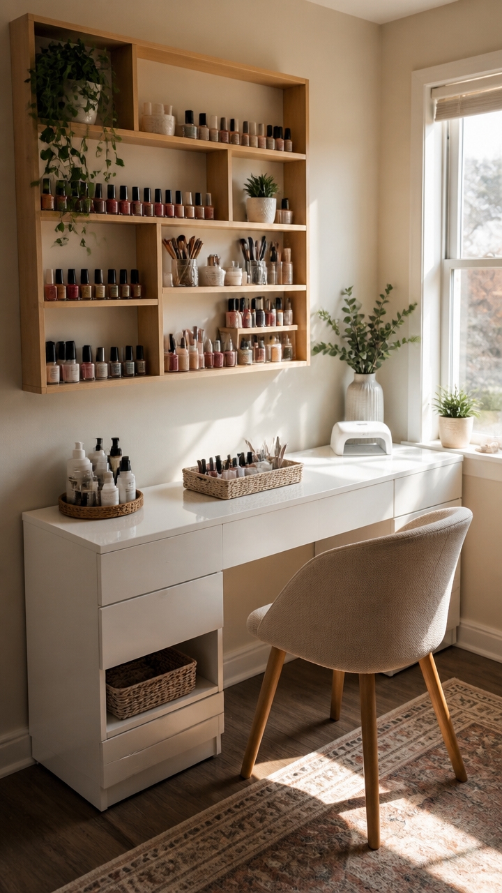 open front nail product displays