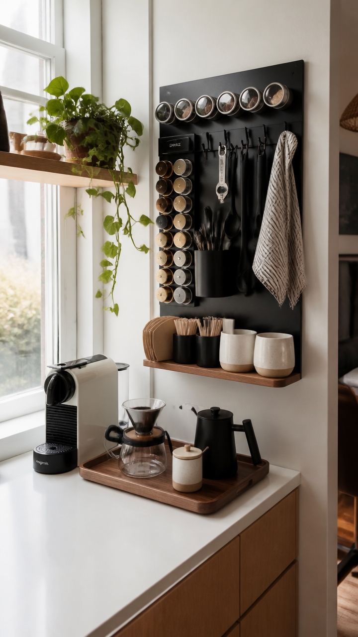 organize coffee supplies efficiently