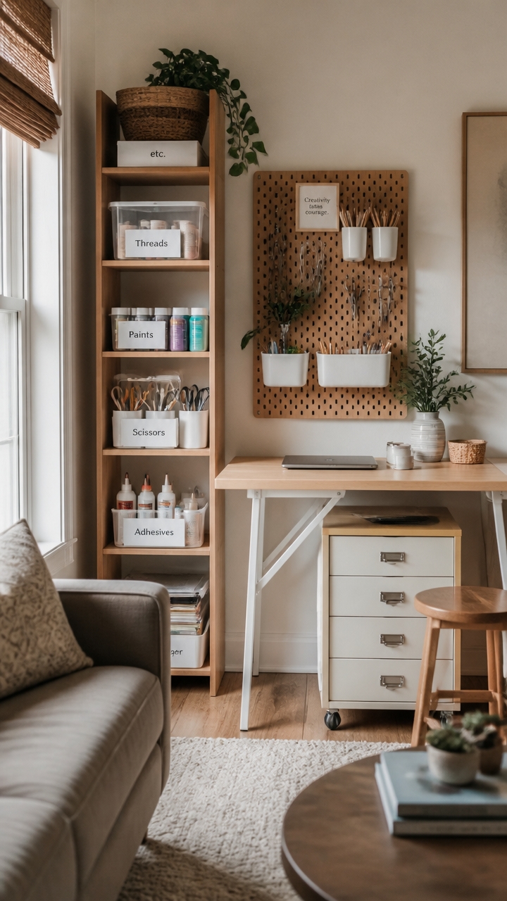 organize supplies for efficiency