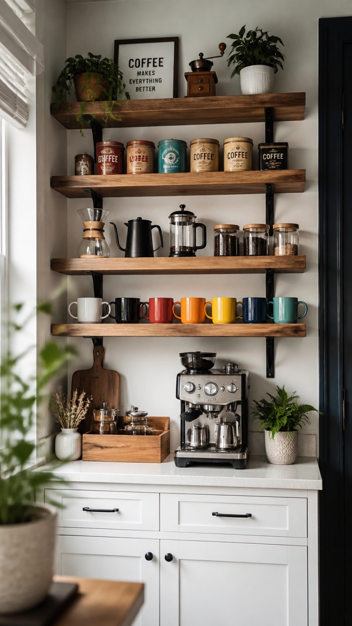 overhead shelves for accessories