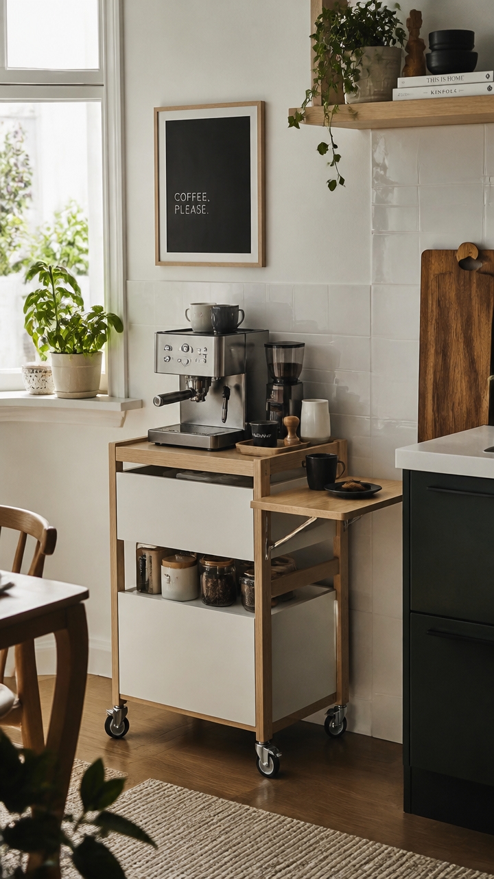 portable organized coffee station
