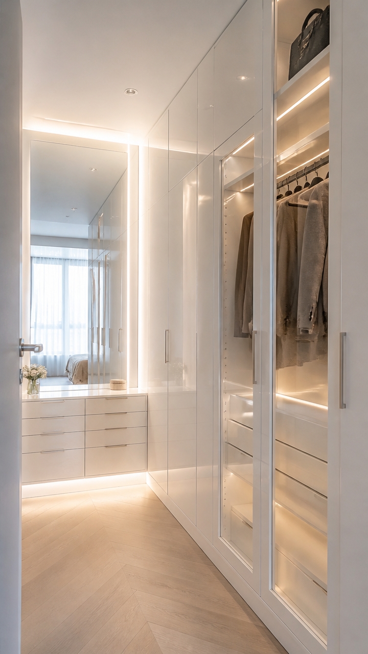 reflective surfaces enhance space