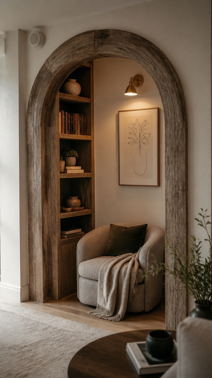 salvage inspired partition accents