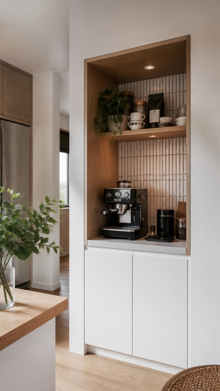 seamless compact coffee alcove