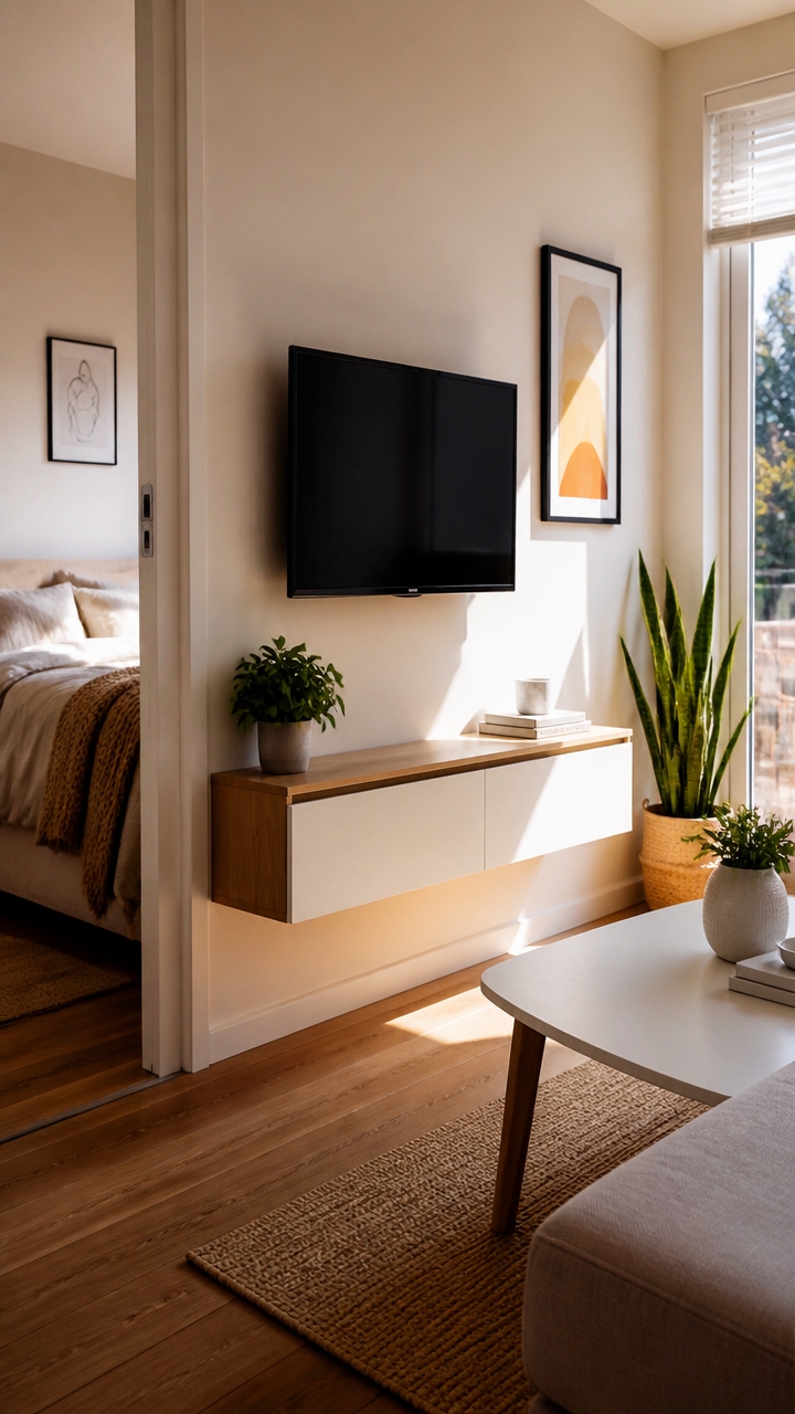 slim space saving wall mounts