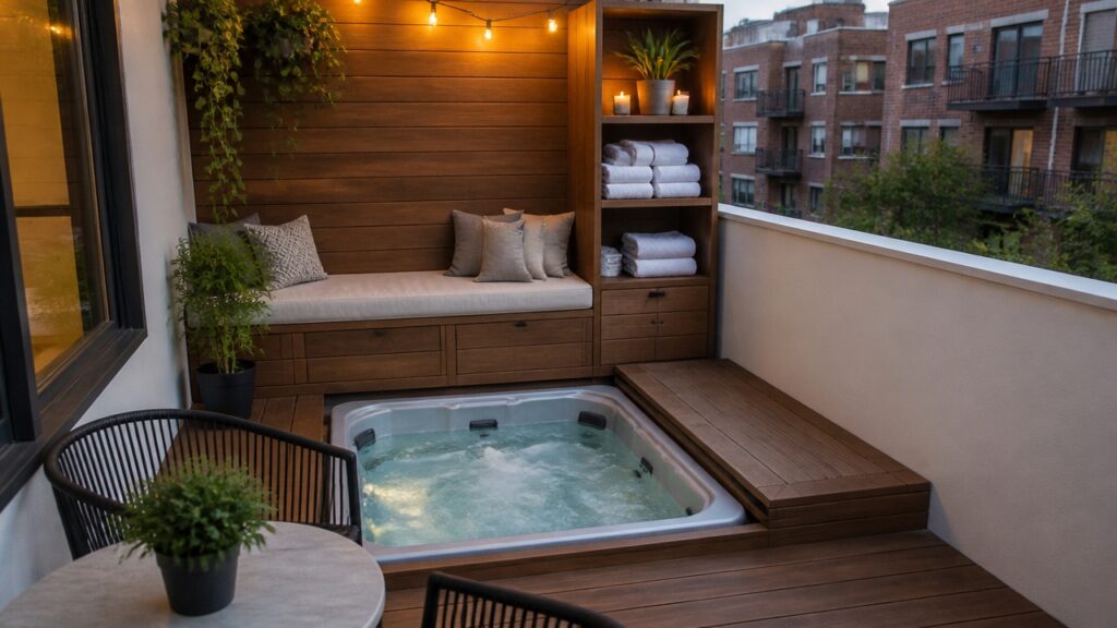 small backyard hot tubs