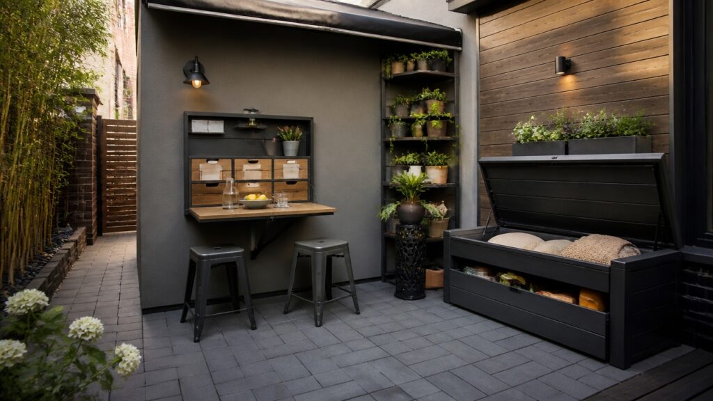 small backyard organization tips