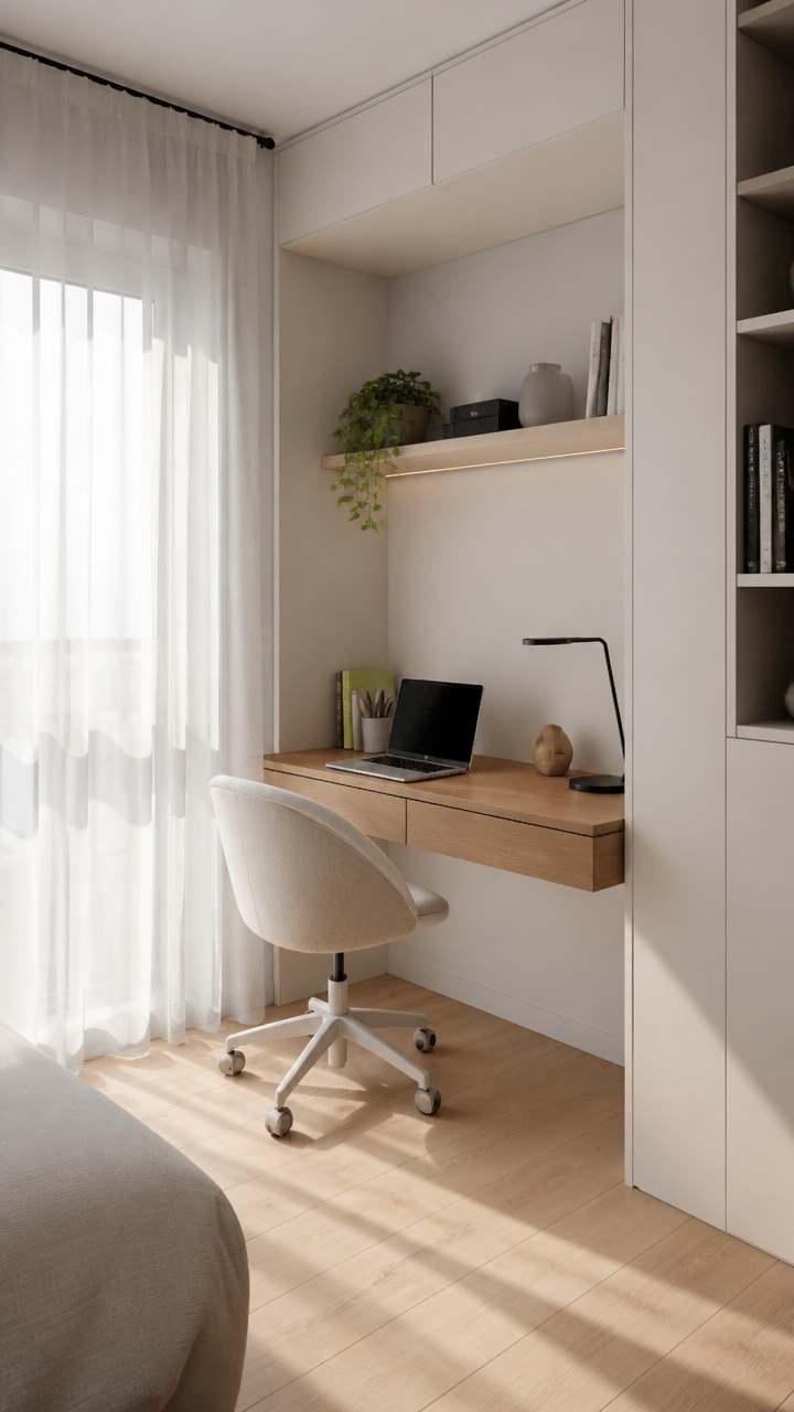 small corner functional workspace