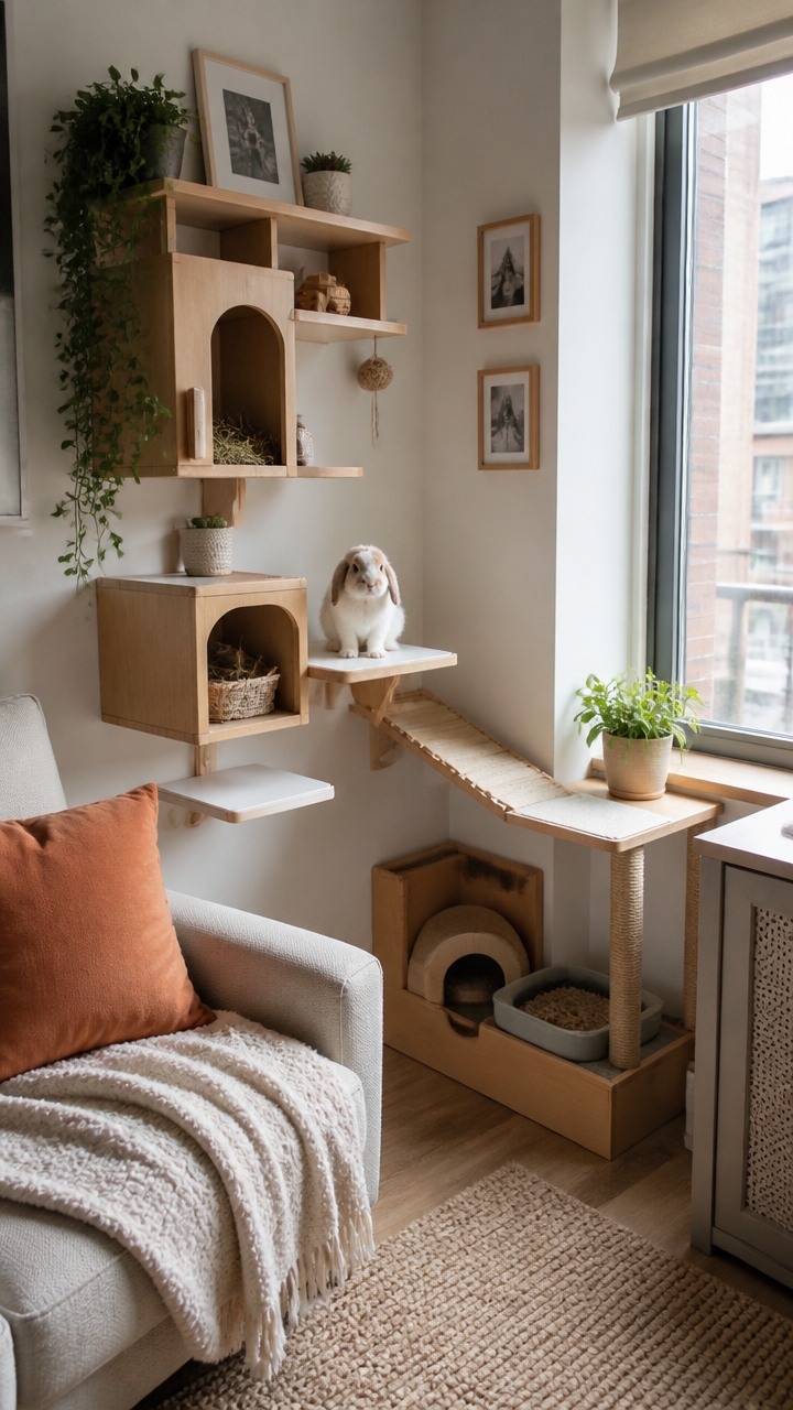 small space rabbit enrichment