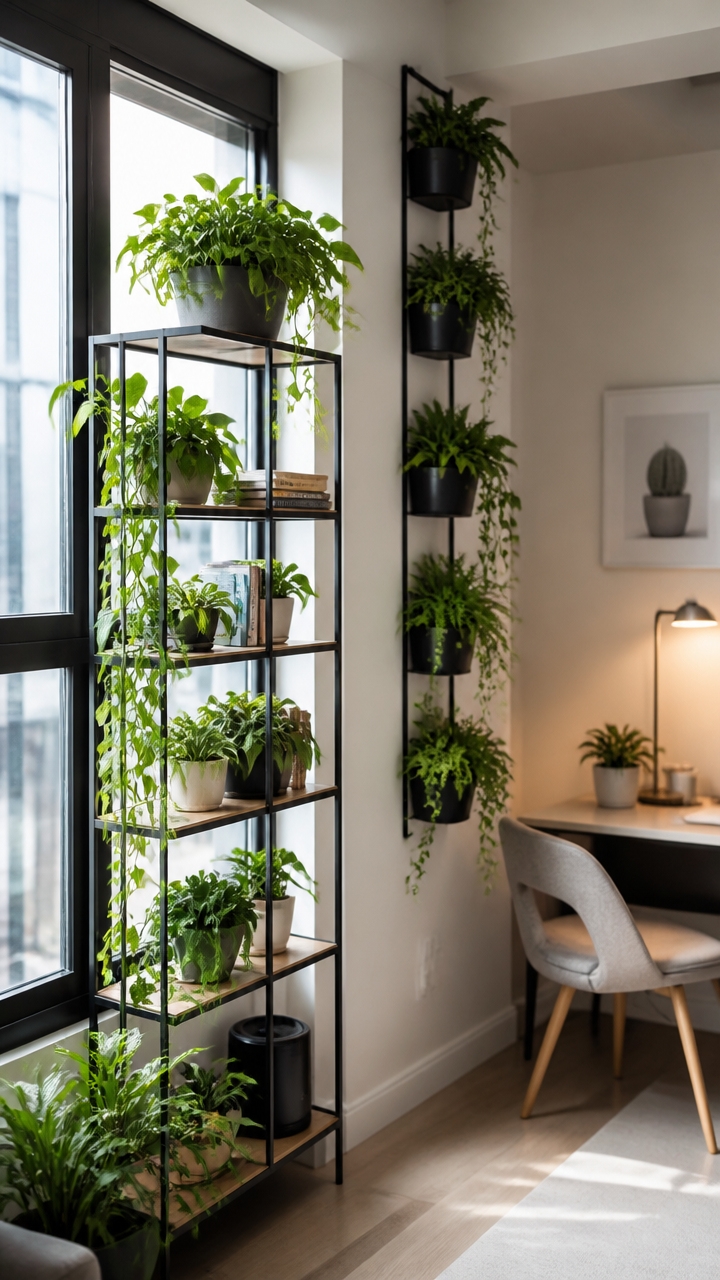 space efficient greenery placement