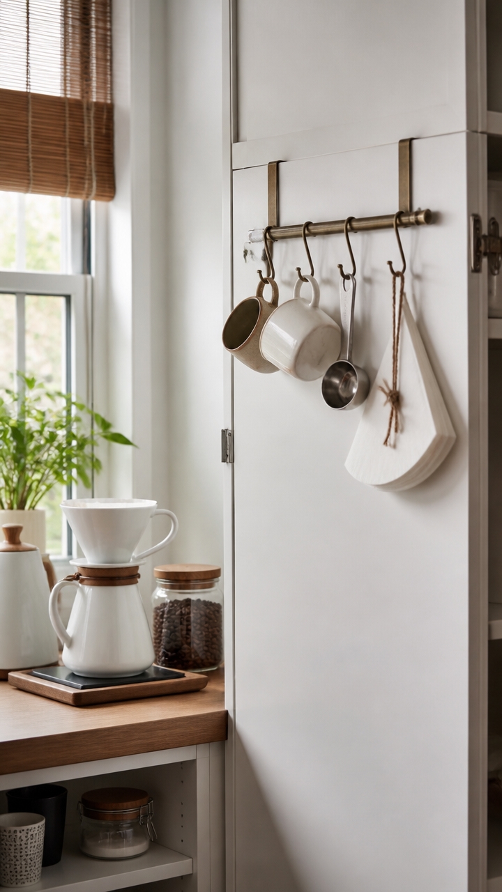 space saving coffee organization
