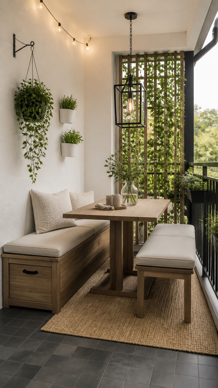 space saving outdoor dining