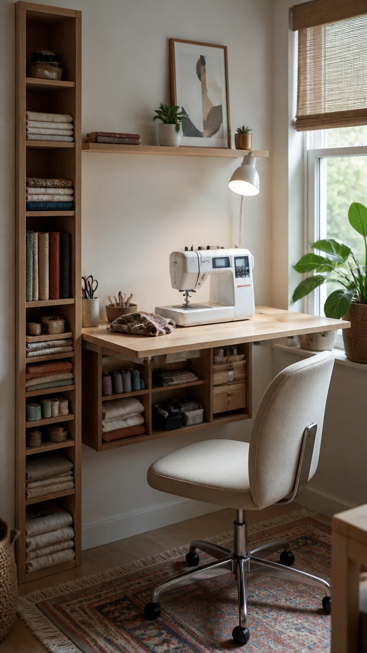 space saving sewing workspace solutions