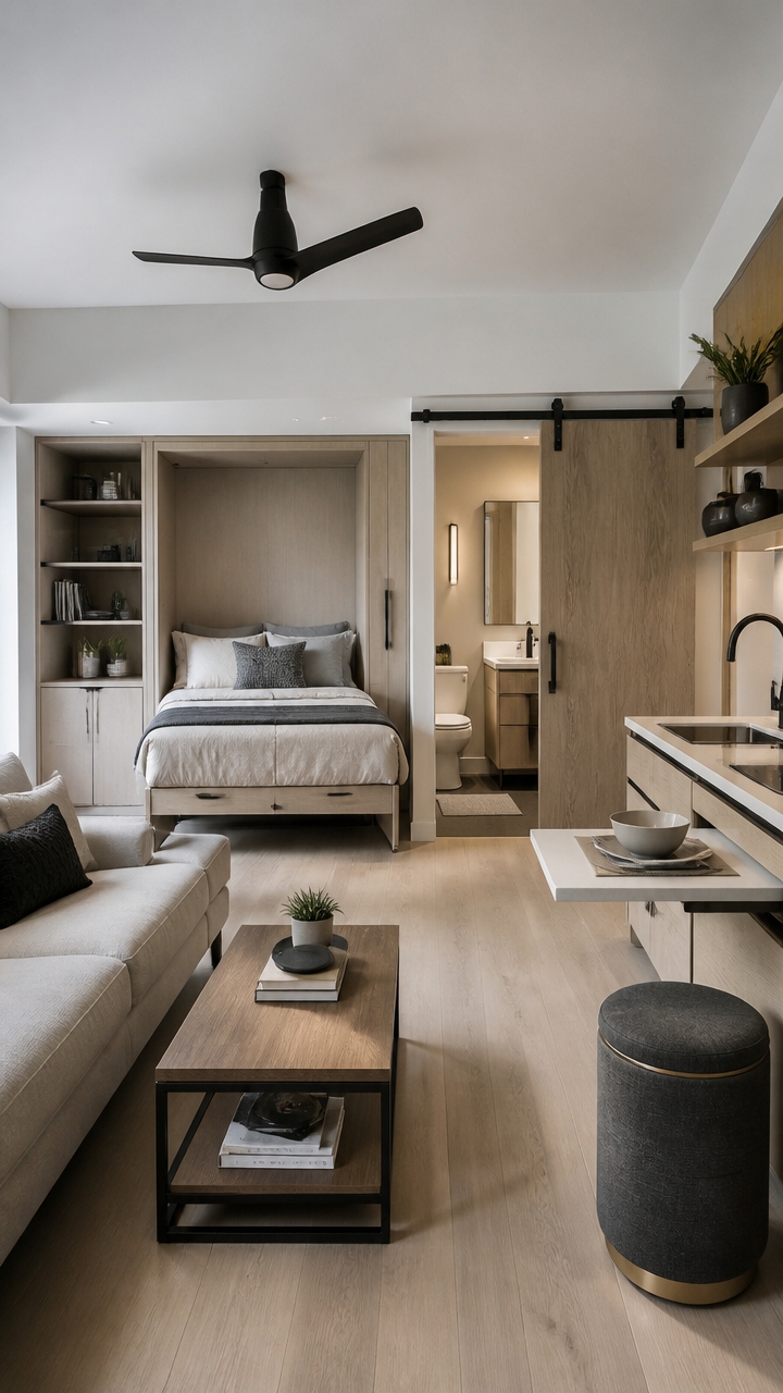 space saving sliding doors