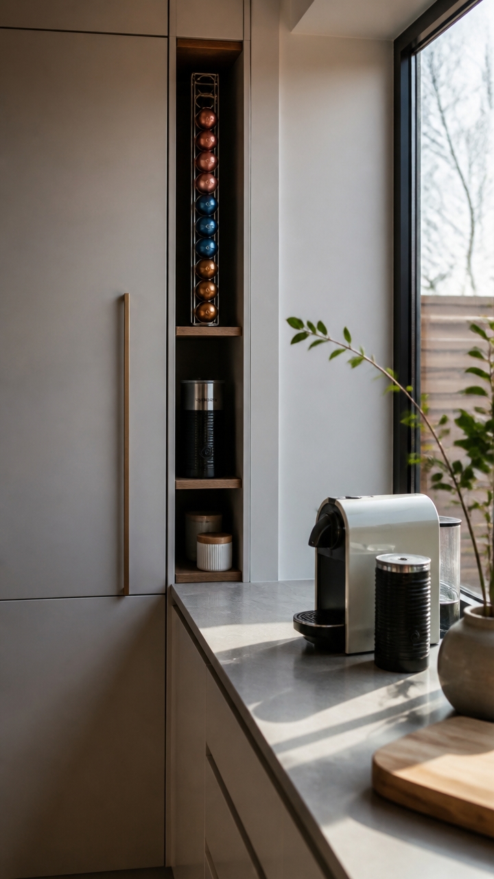 space saving small coffee station