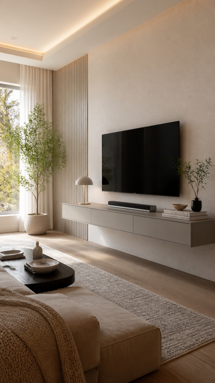 space saving wall mounted displays