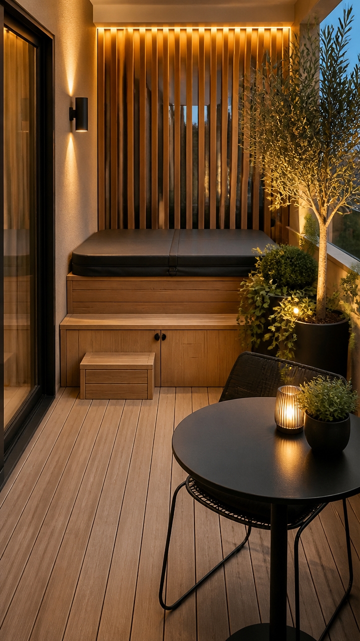 strategic hot tub placement