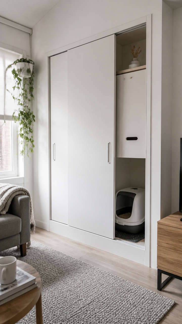 stylish concealed litter storage