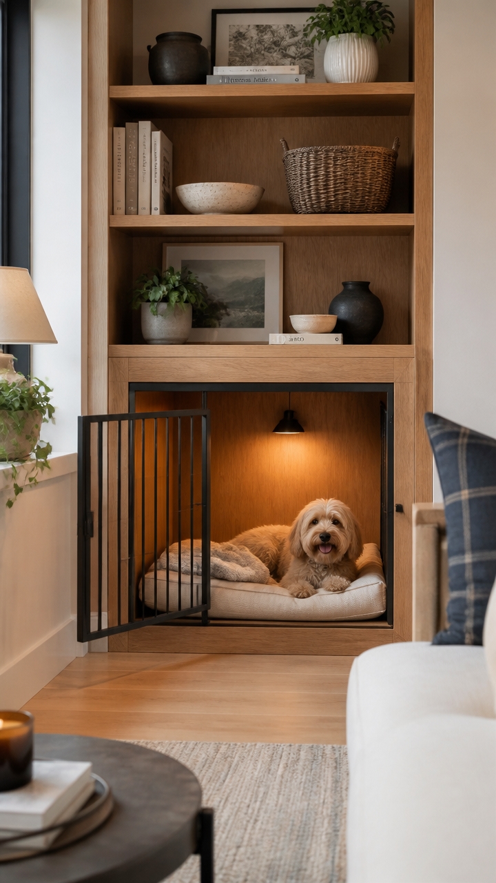 stylish cozy dog retreat