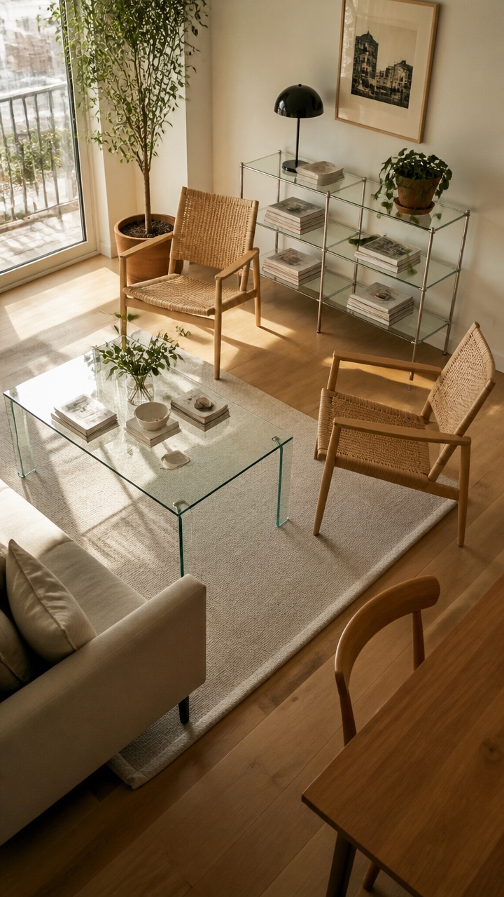 transparent leggy furniture enhances openness