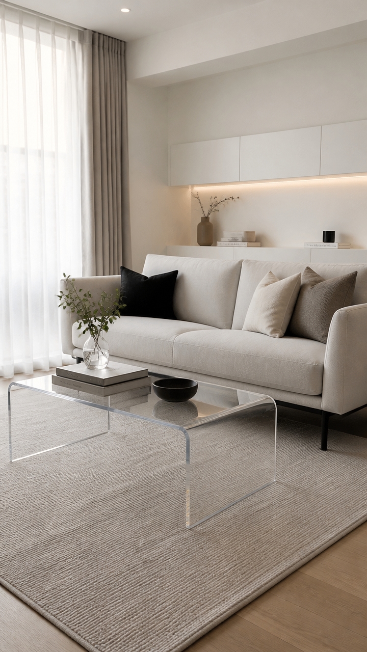 transparent minimalist furniture
