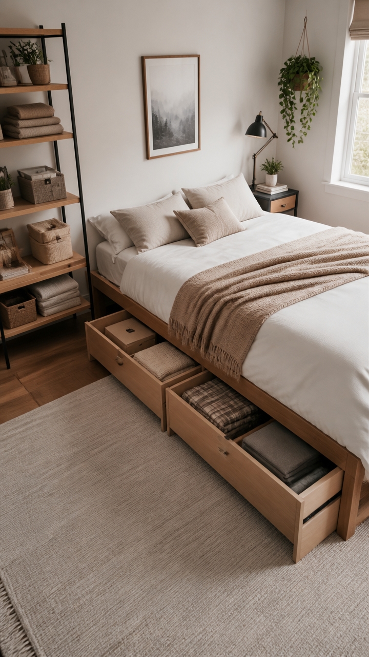 under bed and loft storage solutions