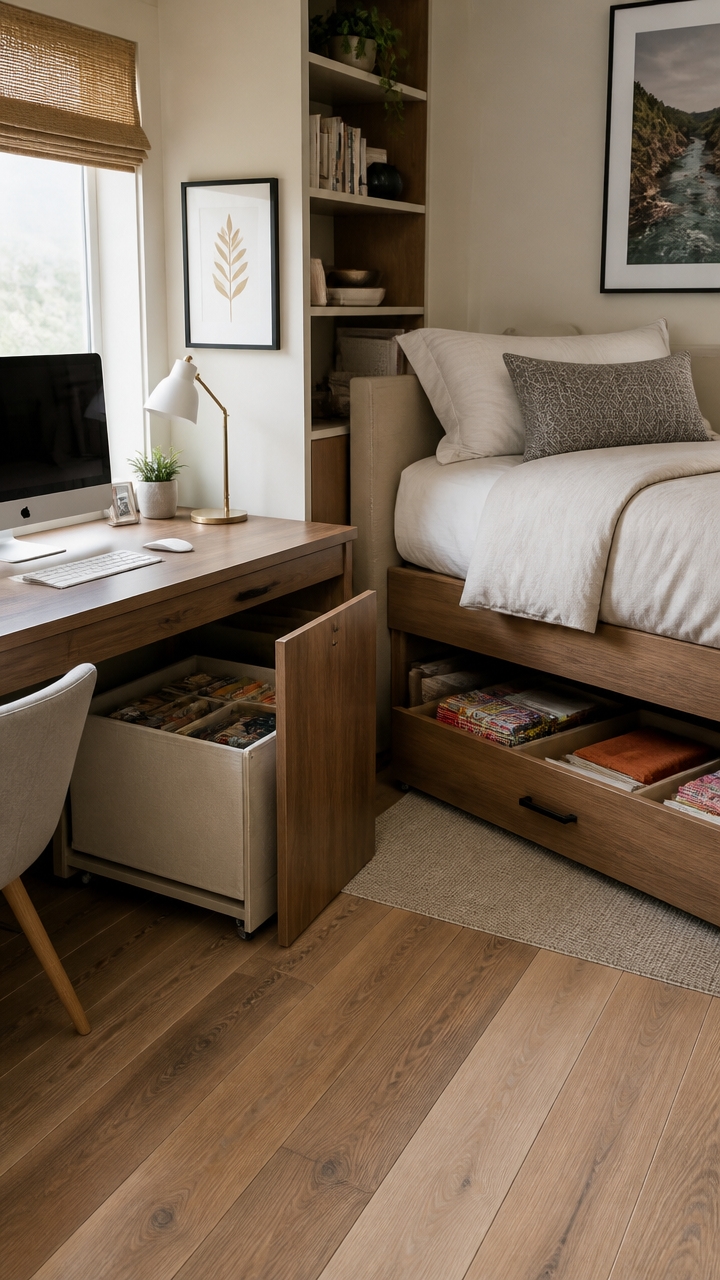 under bed storage organization