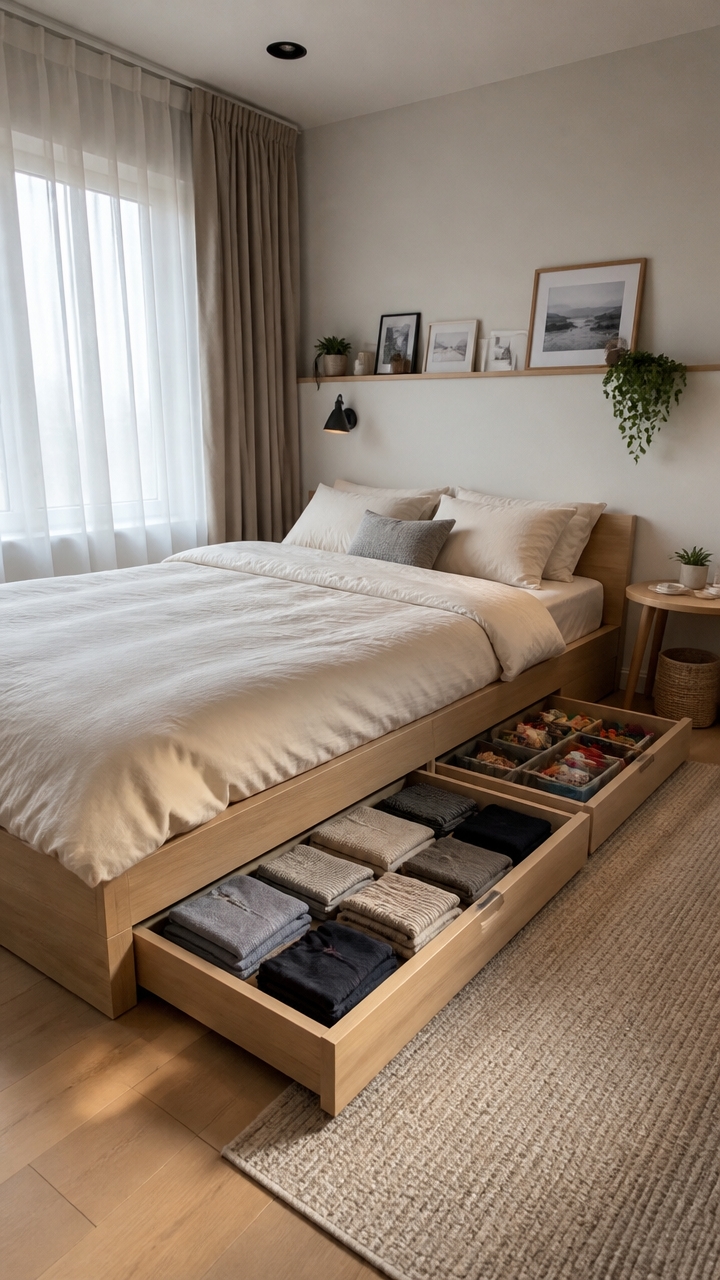 under bed storage organization tips