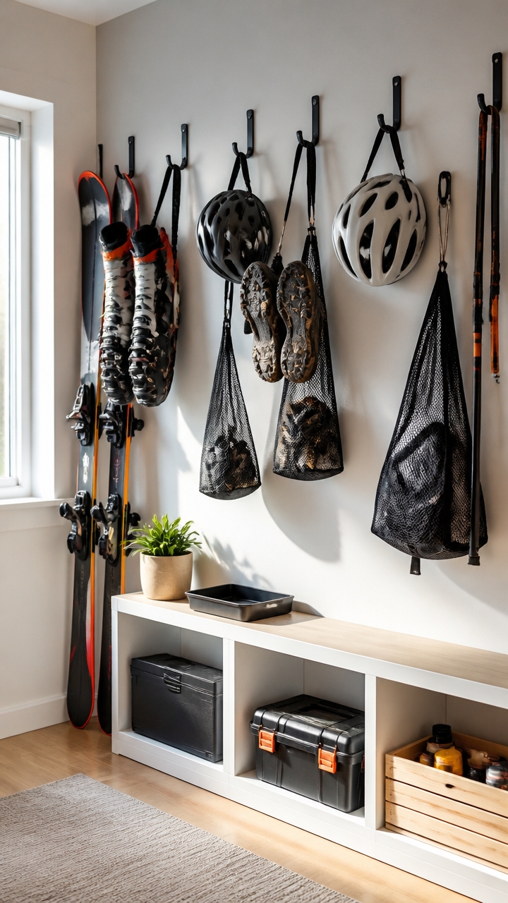 ventilated gear hanging solution