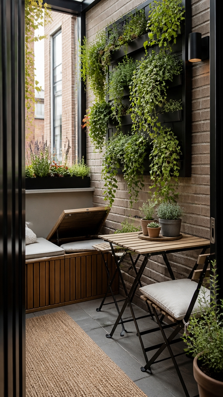 vertical planters maximize greenery