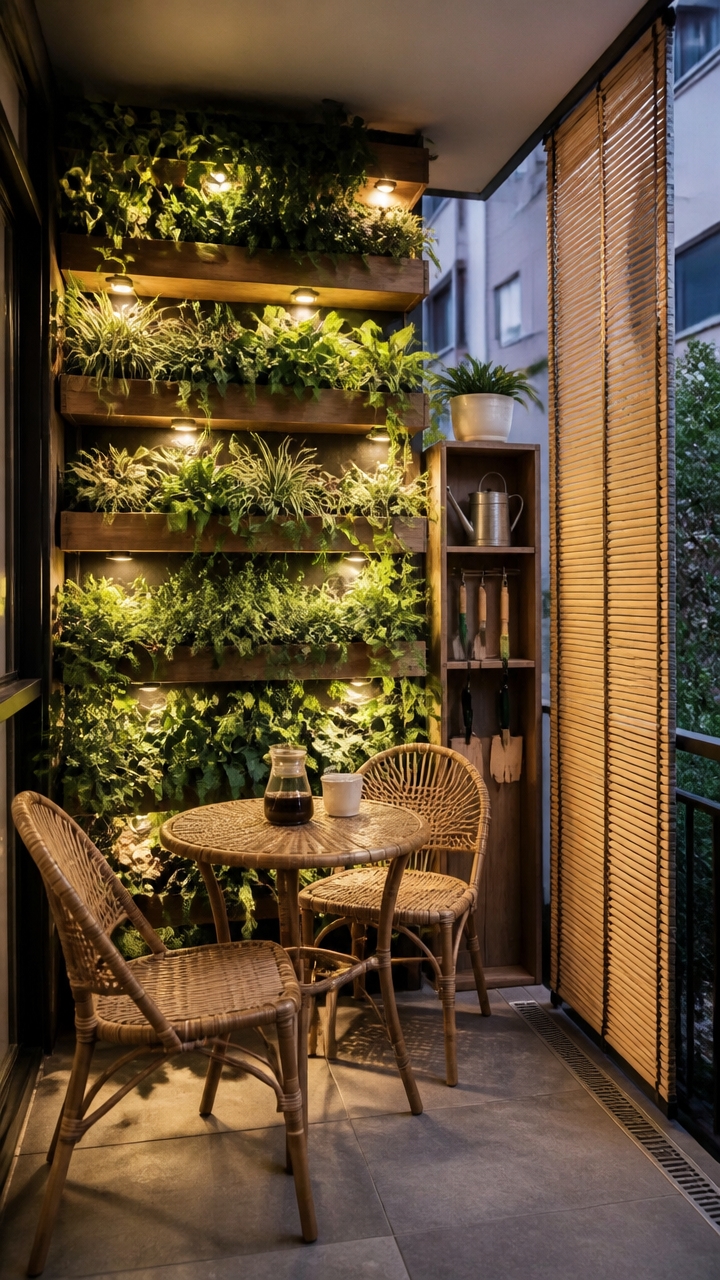 vertical privacy and greenery