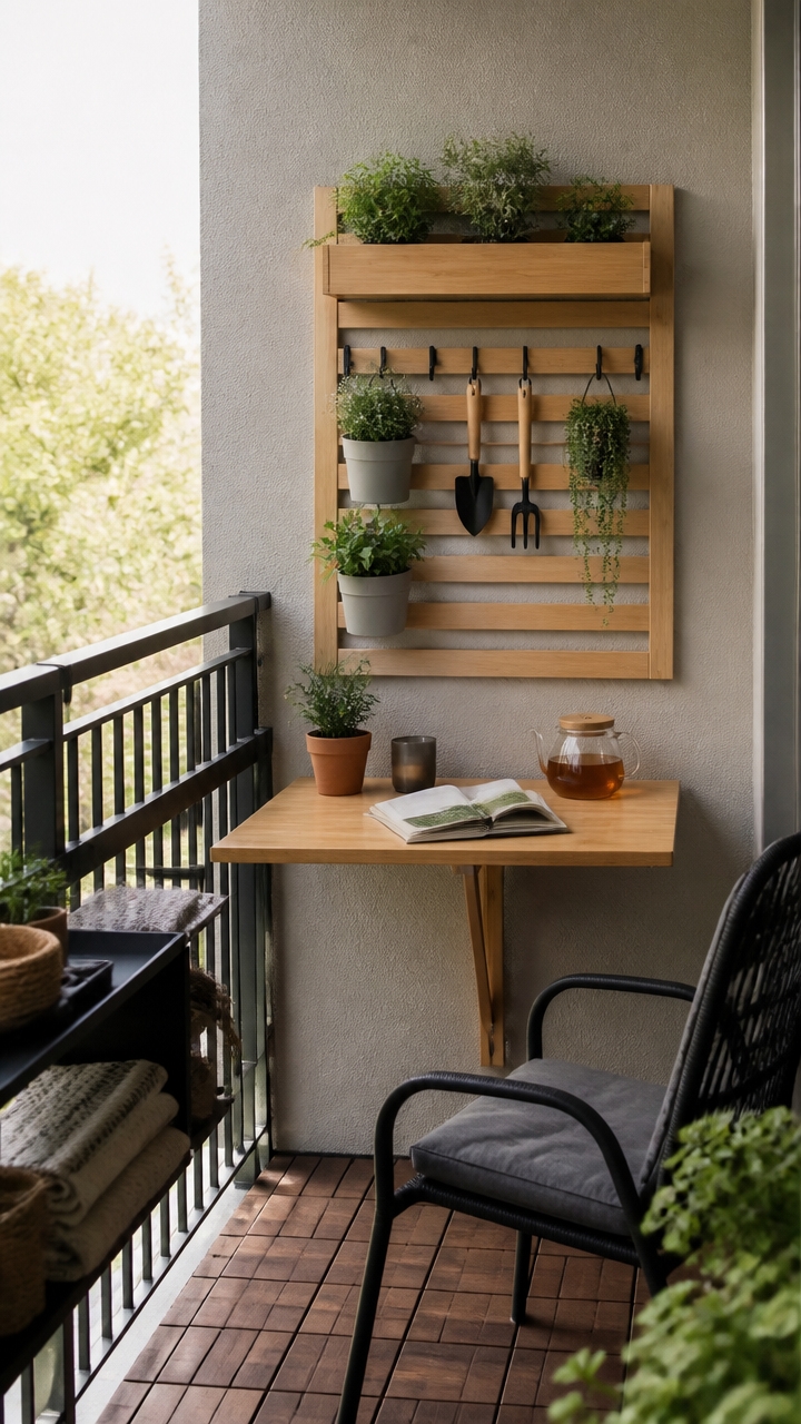 vertical space maximized organization