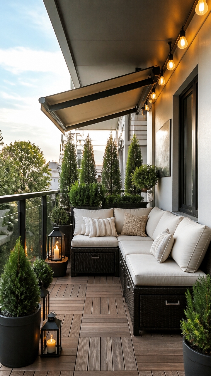 weatherproof illuminated outdoor space